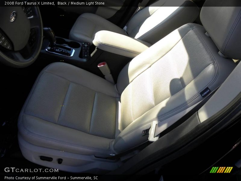 Black / Medium Light Stone 2008 Ford Taurus X Limited