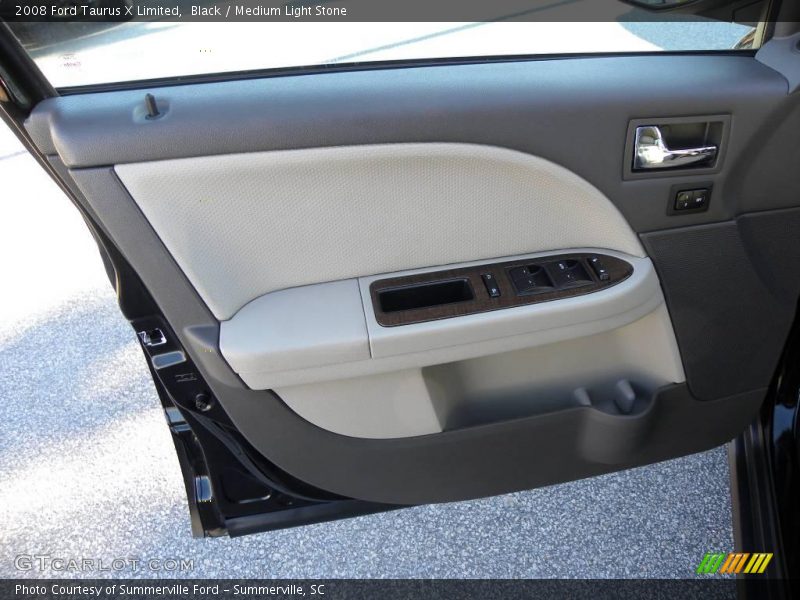 Black / Medium Light Stone 2008 Ford Taurus X Limited