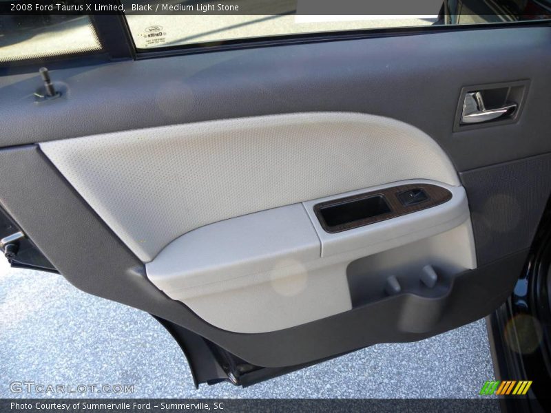 Black / Medium Light Stone 2008 Ford Taurus X Limited