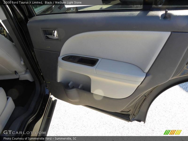 Black / Medium Light Stone 2008 Ford Taurus X Limited