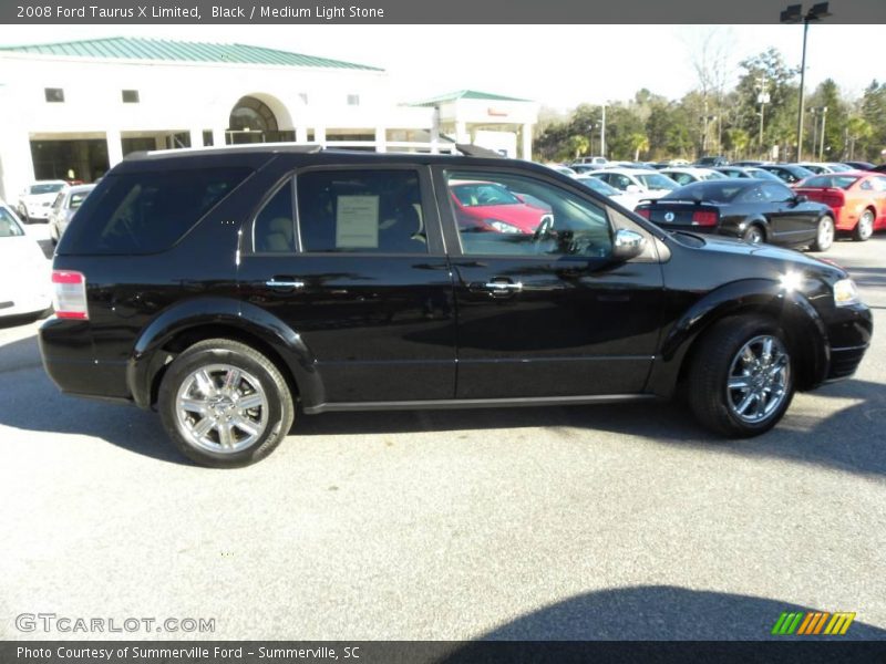 Black / Medium Light Stone 2008 Ford Taurus X Limited