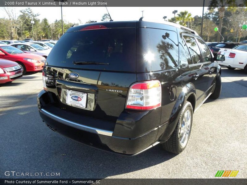 Black / Medium Light Stone 2008 Ford Taurus X Limited