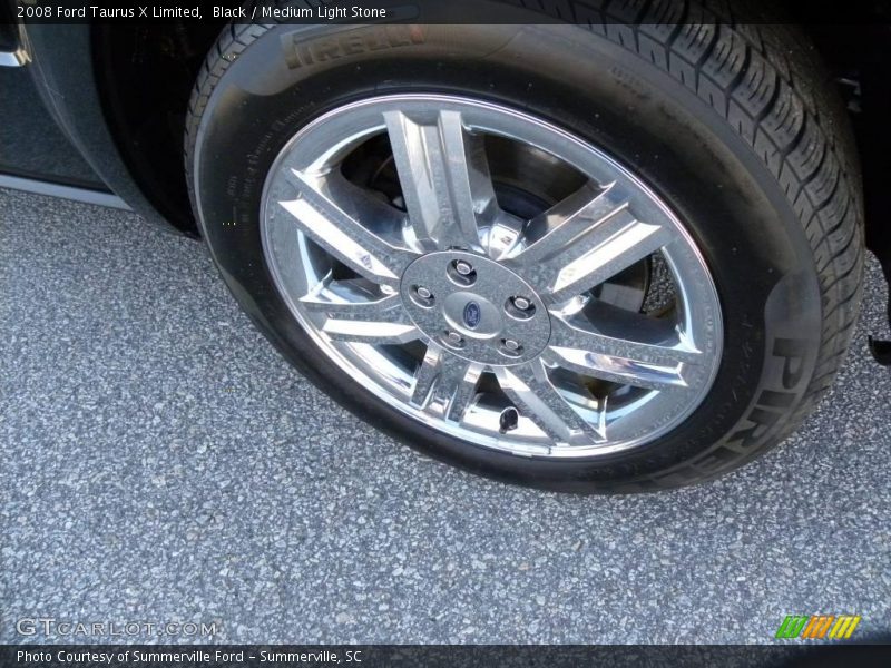 Black / Medium Light Stone 2008 Ford Taurus X Limited
