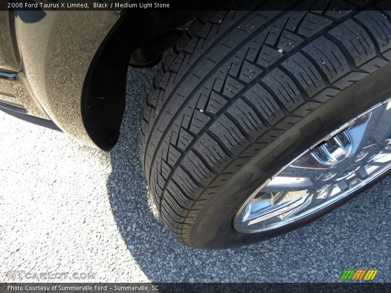Black / Medium Light Stone 2008 Ford Taurus X Limited