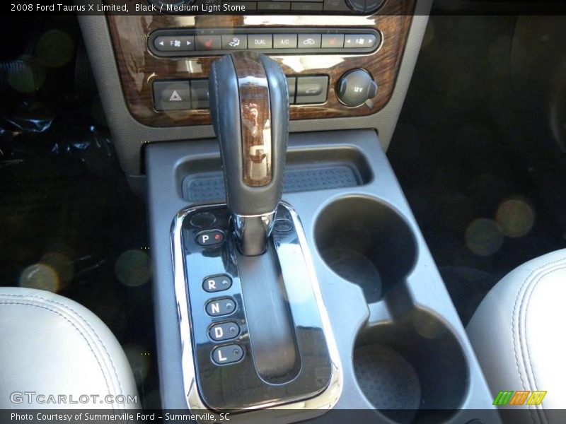 Black / Medium Light Stone 2008 Ford Taurus X Limited