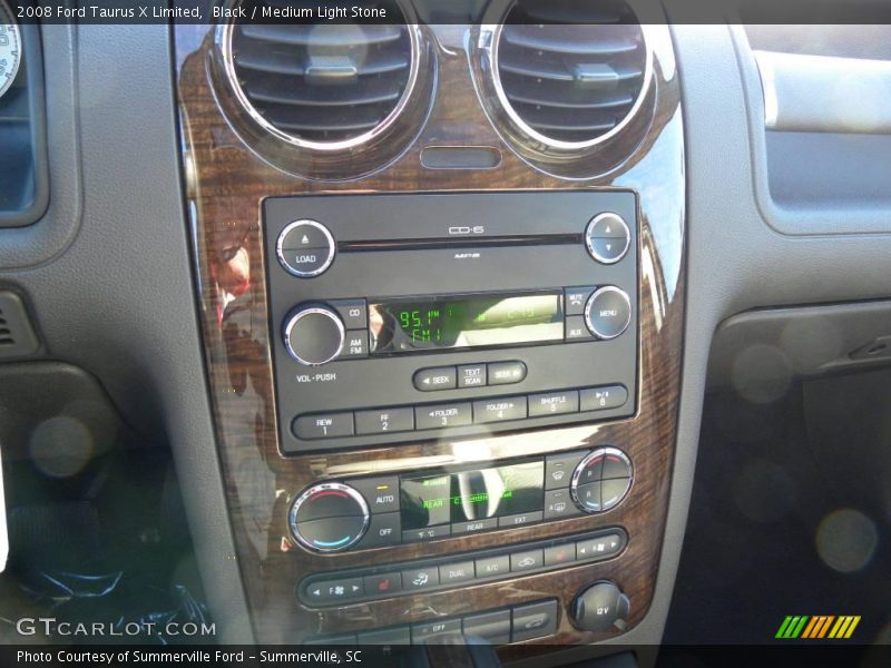 Black / Medium Light Stone 2008 Ford Taurus X Limited