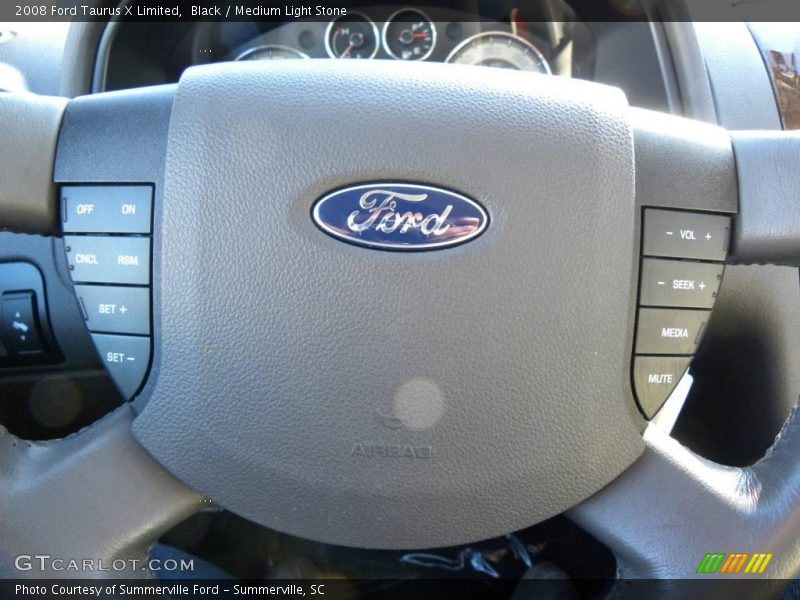 Black / Medium Light Stone 2008 Ford Taurus X Limited
