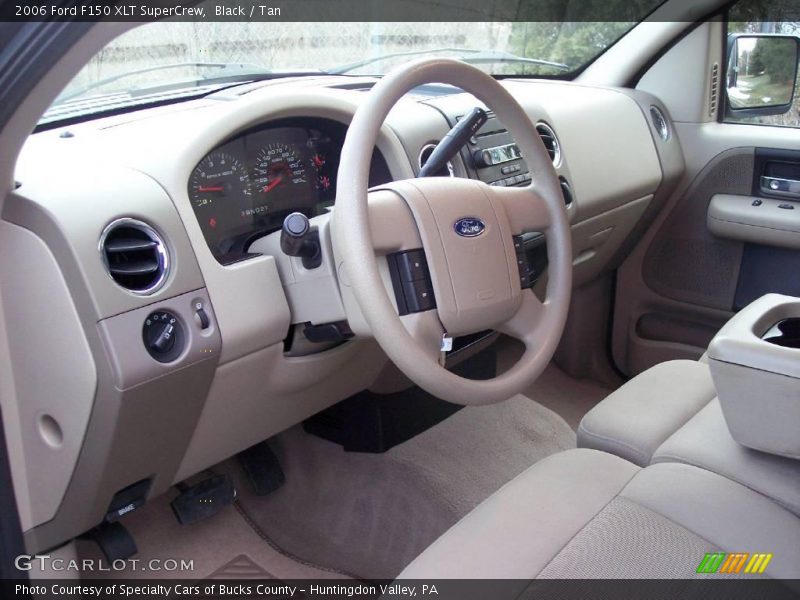 Black / Tan 2006 Ford F150 XLT SuperCrew