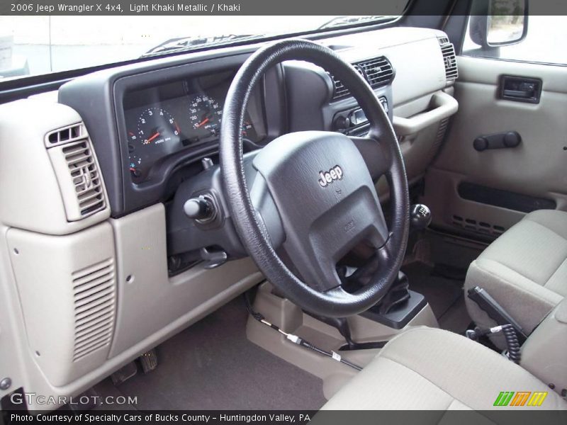 Light Khaki Metallic / Khaki 2006 Jeep Wrangler X 4x4
