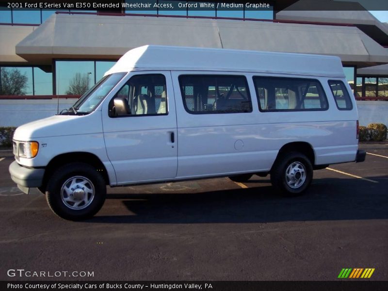 Oxford White / Medium Graphite 2001 Ford E Series Van E350 Extended Wheelchair Access