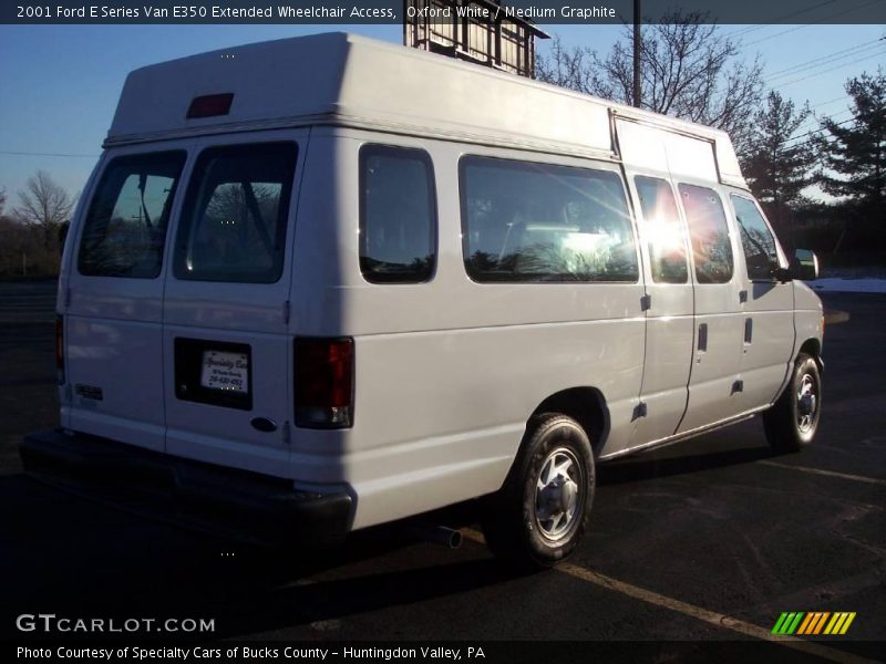 Oxford White / Medium Graphite 2001 Ford E Series Van E350 Extended Wheelchair Access