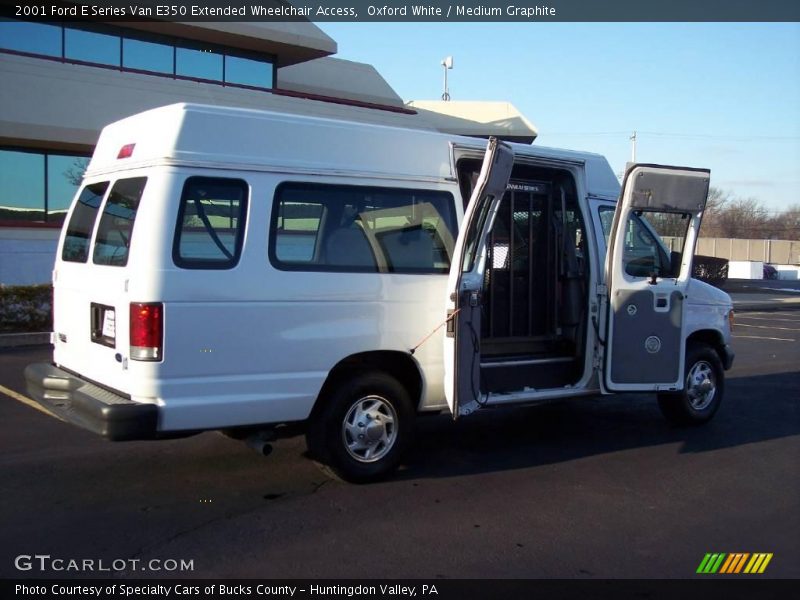 Oxford White / Medium Graphite 2001 Ford E Series Van E350 Extended Wheelchair Access