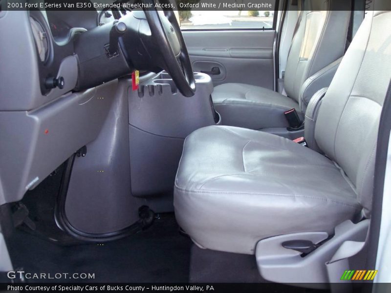 Oxford White / Medium Graphite 2001 Ford E Series Van E350 Extended Wheelchair Access