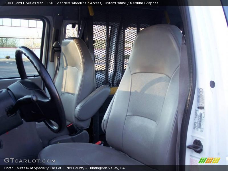 Oxford White / Medium Graphite 2001 Ford E Series Van E350 Extended Wheelchair Access