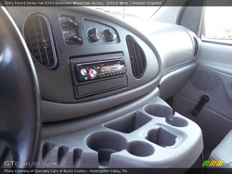 Oxford White / Medium Graphite 2001 Ford E Series Van E350 Extended Wheelchair Access