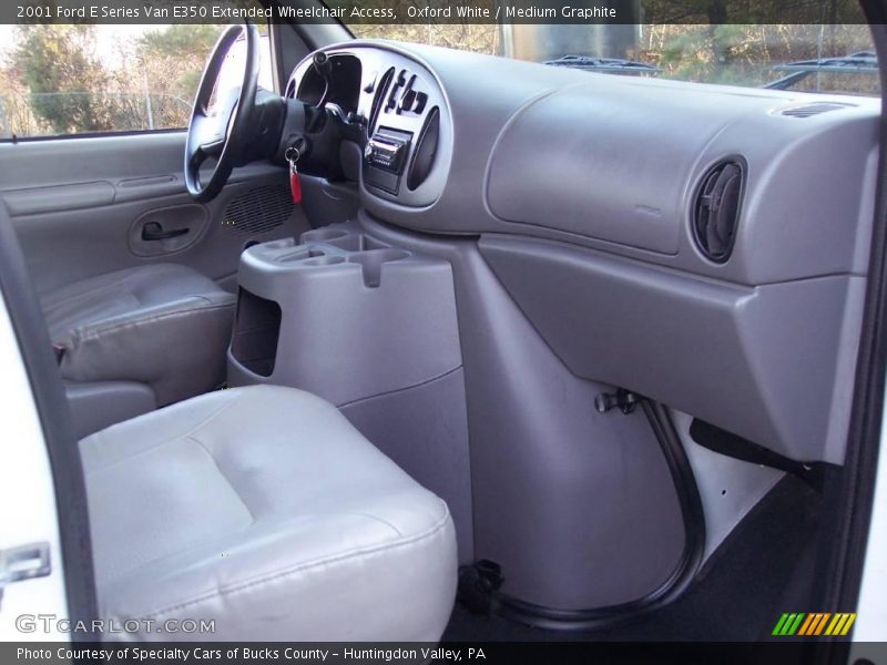 Oxford White / Medium Graphite 2001 Ford E Series Van E350 Extended Wheelchair Access