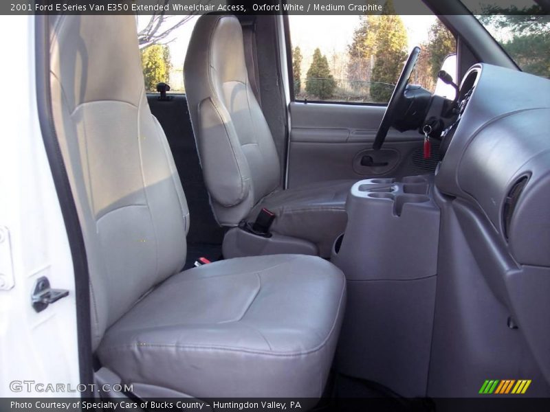 Oxford White / Medium Graphite 2001 Ford E Series Van E350 Extended Wheelchair Access