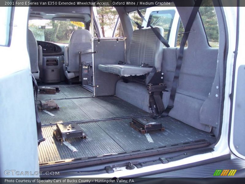 Oxford White / Medium Graphite 2001 Ford E Series Van E350 Extended Wheelchair Access