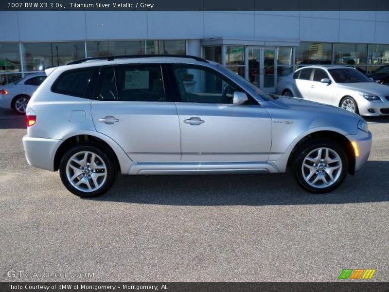 Titanium Silver Metallic / Grey 2007 BMW X3 3.0si