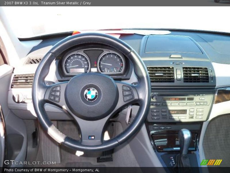 Titanium Silver Metallic / Grey 2007 BMW X3 3.0si