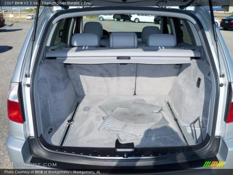 Titanium Silver Metallic / Grey 2007 BMW X3 3.0si