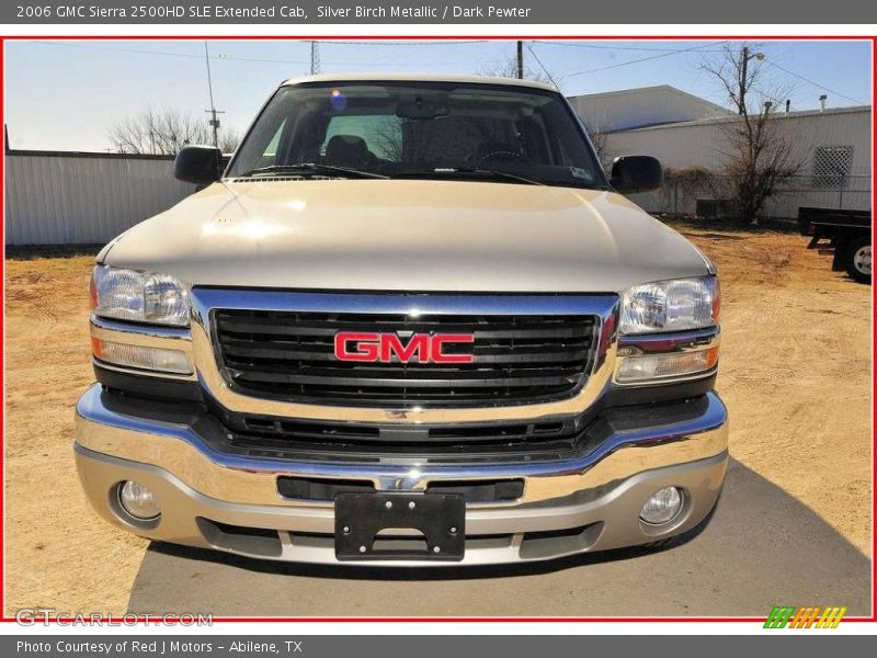 Silver Birch Metallic / Dark Pewter 2006 GMC Sierra 2500HD SLE Extended Cab