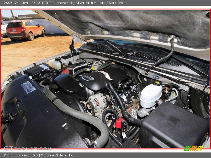 Silver Birch Metallic / Dark Pewter 2006 GMC Sierra 2500HD SLE Extended Cab