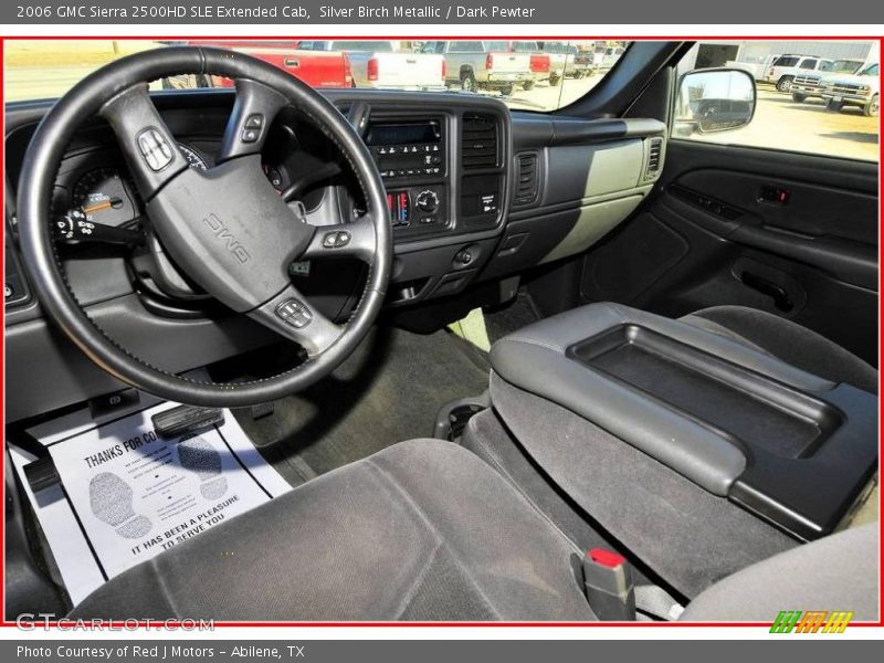 Silver Birch Metallic / Dark Pewter 2006 GMC Sierra 2500HD SLE Extended Cab
