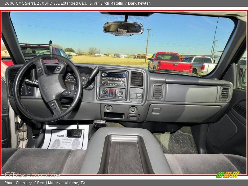 Silver Birch Metallic / Dark Pewter 2006 GMC Sierra 2500HD SLE Extended Cab