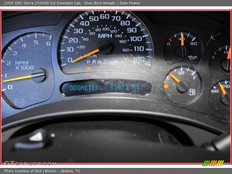 Silver Birch Metallic / Dark Pewter 2006 GMC Sierra 2500HD SLE Extended Cab