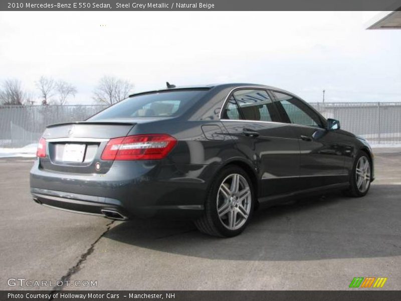 Steel Grey Metallic / Natural Beige 2010 Mercedes-Benz E 550 Sedan