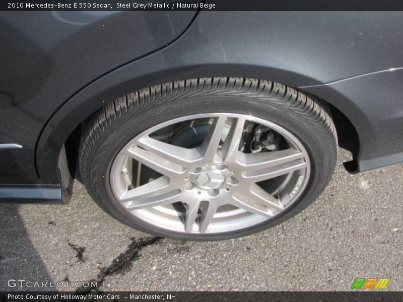 Steel Grey Metallic / Natural Beige 2010 Mercedes-Benz E 550 Sedan