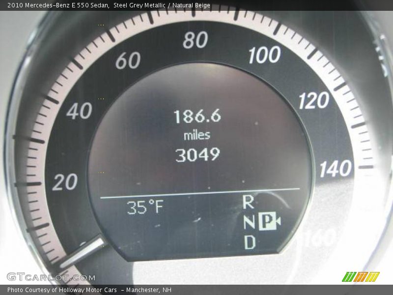 Steel Grey Metallic / Natural Beige 2010 Mercedes-Benz E 550 Sedan