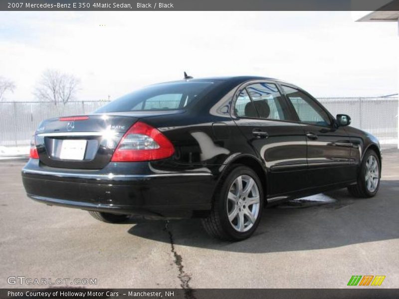Black / Black 2007 Mercedes-Benz E 350 4Matic Sedan
