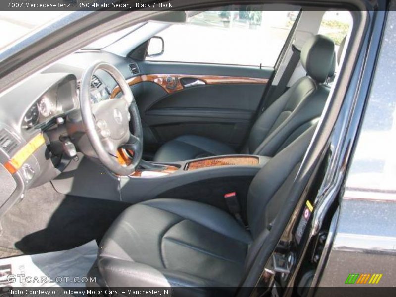 Black / Black 2007 Mercedes-Benz E 350 4Matic Sedan
