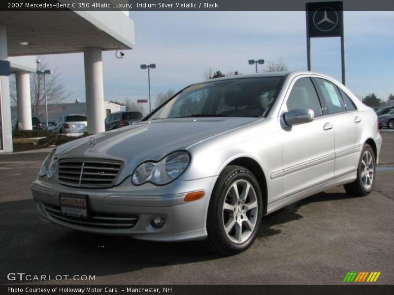 Iridium Silver Metallic / Black 2007 Mercedes-Benz C 350 4Matic Luxury