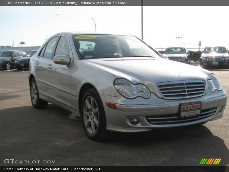 Iridium Silver Metallic / Black 2007 Mercedes-Benz C 350 4Matic Luxury