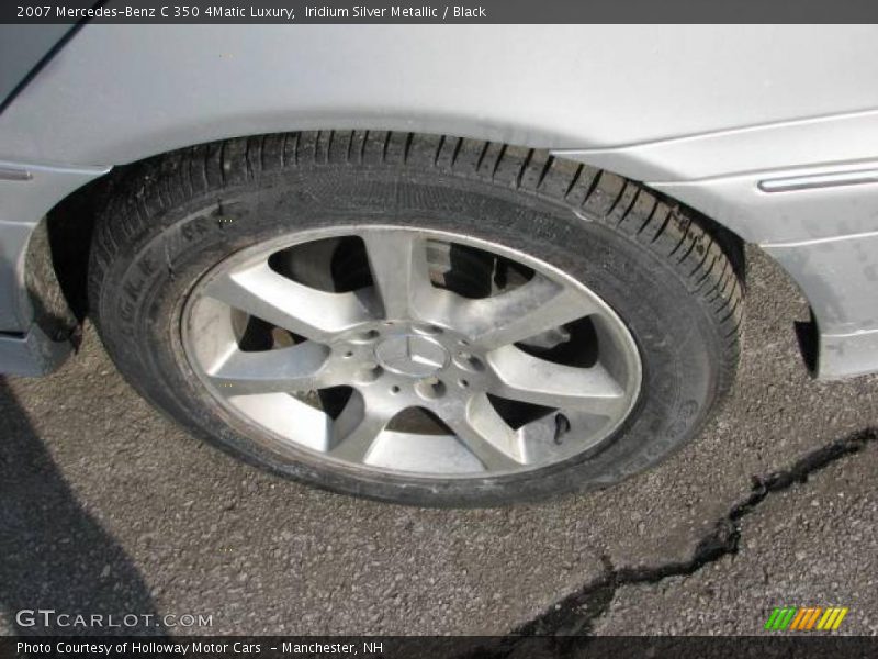 Iridium Silver Metallic / Black 2007 Mercedes-Benz C 350 4Matic Luxury