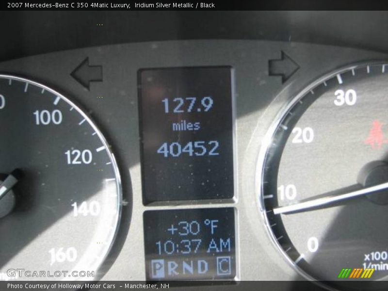 Iridium Silver Metallic / Black 2007 Mercedes-Benz C 350 4Matic Luxury
