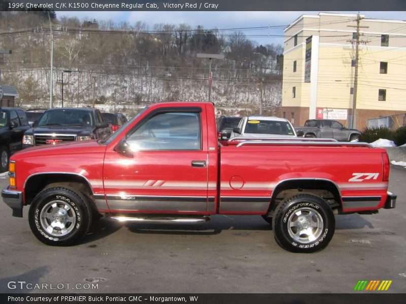 Victory Red / Gray 1996 Chevrolet C/K K1500 Cheyenne Regular Cab