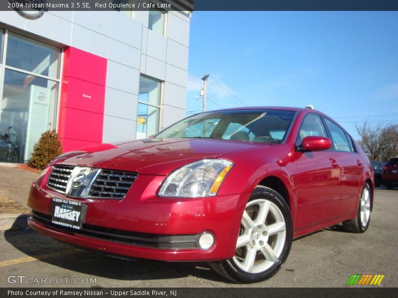 Red Opulence / Cafe Latte 2004 Nissan Maxima 3.5 SE
