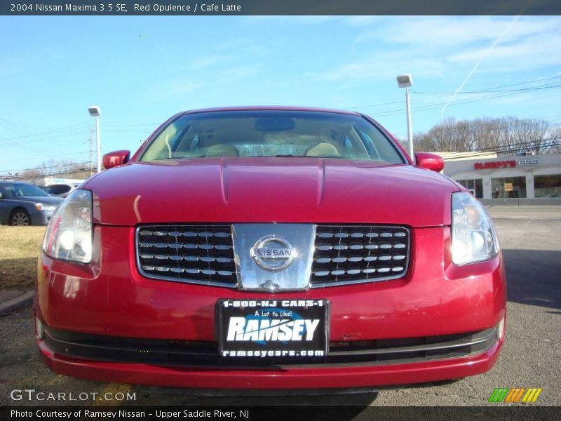 Red Opulence / Cafe Latte 2004 Nissan Maxima 3.5 SE