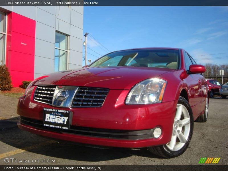 Red Opulence / Cafe Latte 2004 Nissan Maxima 3.5 SE