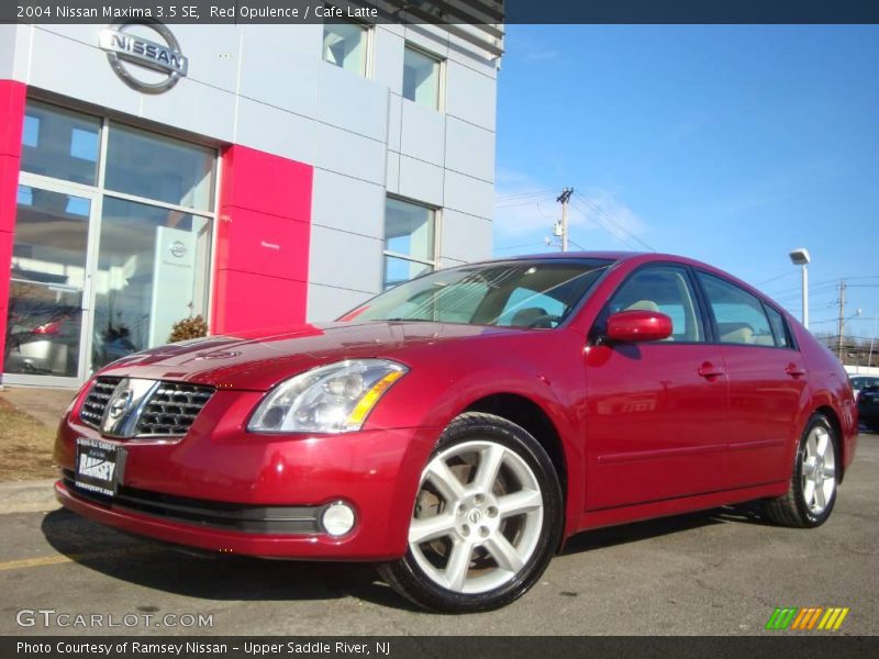 Red Opulence / Cafe Latte 2004 Nissan Maxima 3.5 SE