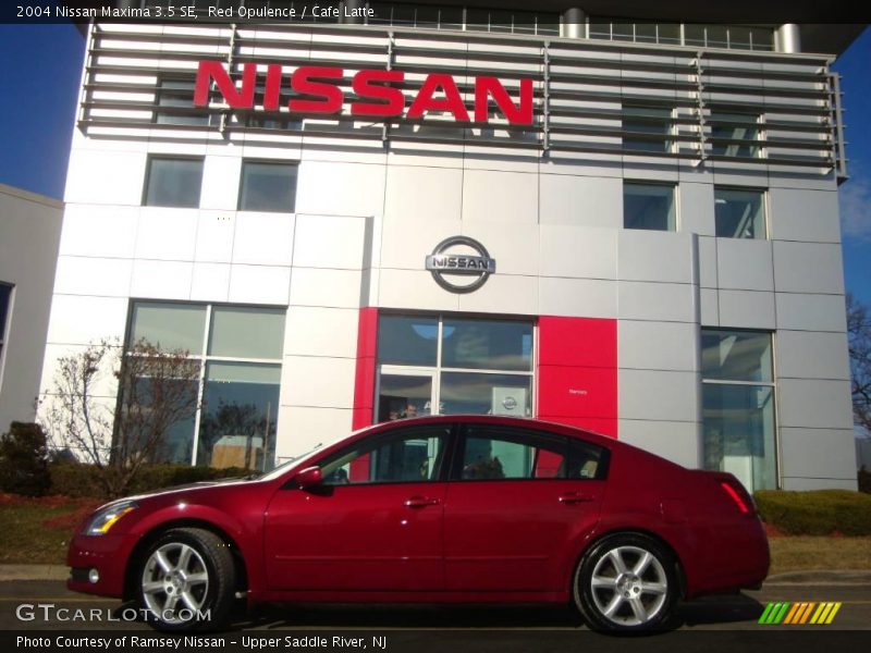 Red Opulence / Cafe Latte 2004 Nissan Maxima 3.5 SE