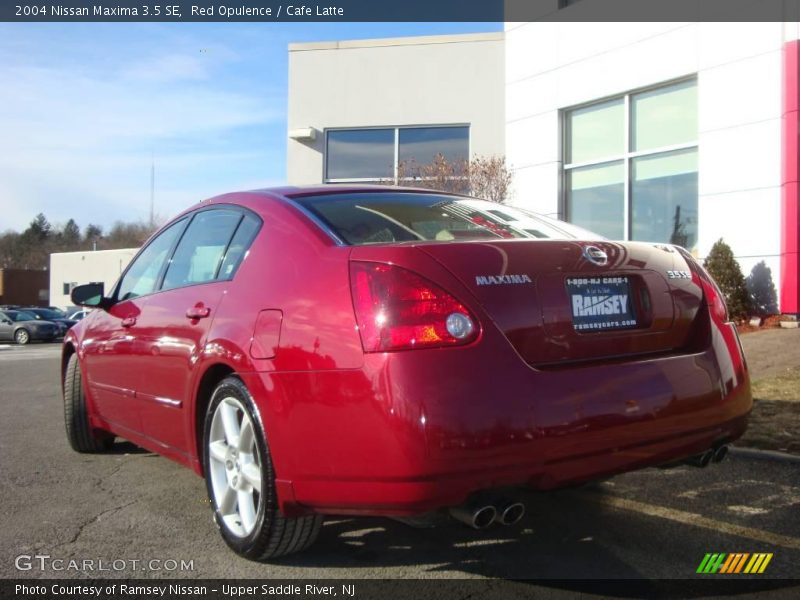 Red Opulence / Cafe Latte 2004 Nissan Maxima 3.5 SE