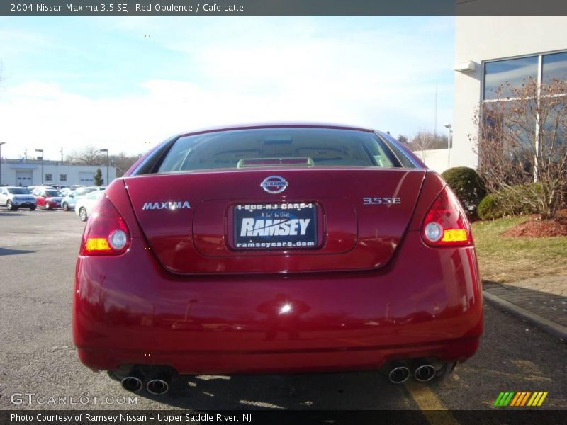 Red Opulence / Cafe Latte 2004 Nissan Maxima 3.5 SE