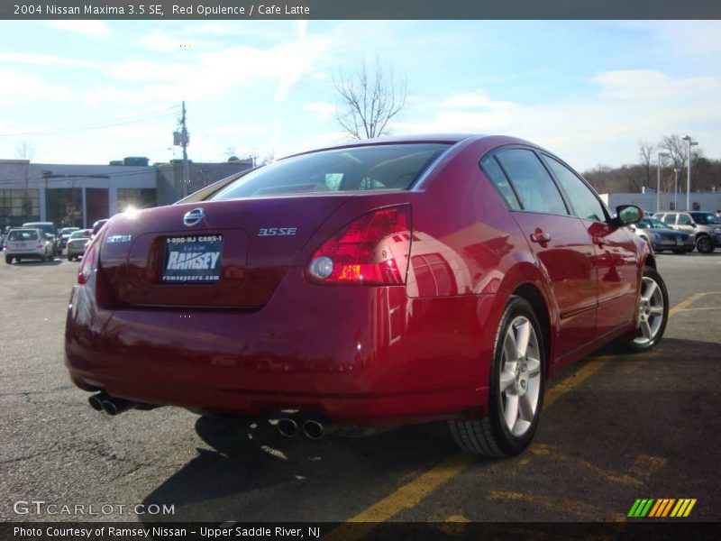 Red Opulence / Cafe Latte 2004 Nissan Maxima 3.5 SE