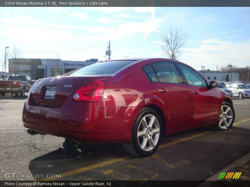 Red Opulence / Cafe Latte 2004 Nissan Maxima 3.5 SE