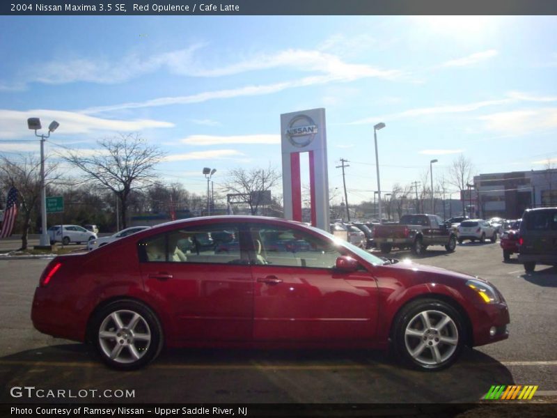 Red Opulence / Cafe Latte 2004 Nissan Maxima 3.5 SE